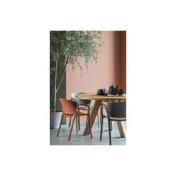 WOOOD Tuinstoel Bent - Kunststof - Terra - Set Van 4 -LeenBakker Winkel 1000033690 0103