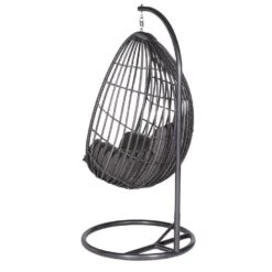 Garden Impressions Panama Hangstoel Ei - Donker Grijs -LeenBakker Winkel 1000035642 0103