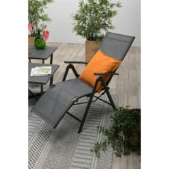 Garden Impressions Sol Relax Tuinstoel - Zwart -LeenBakker Winkel 1000040789 0104