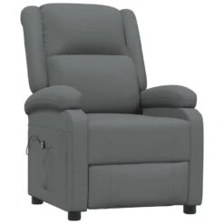 VidaXL Fauteuil Elektrisch Verstelbaar Stof Donkergrijs 71x90.5x96 Cm