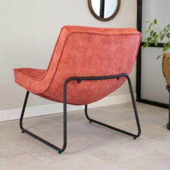 Fauteuil Lowen Velvet Roze - Stof - Roze -LeenBakker Winkel 1000041960 0101