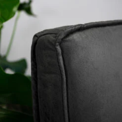 Industriële Draaibare Fauteuil Antraciet Tommy Eco Leer - Leder - Grijs -LeenBakker Winkel 1000041970 0103