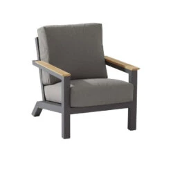 4 Seasons Outdoor Capitol Lounge Tuinstoel - Donker Grijs