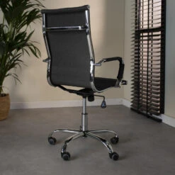 Industriële Bureaustoel Matt Antraciet Stof Hoog - 50x55x112 Cm - Stof - Grijs 8 Industriële Bureaustoel Matt Antraciet Stof Hoog - 50x55x112 Cm - Stof - Grijs -LeenBakker Winkel 1000042405 0102