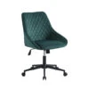 Bureaustoel Emily Velvet Groen - 64,50x60x84 Cm - Stof - Groen -LeenBakker Winkel 1000042407