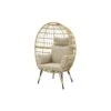 VDG Lola Egg Relaxstoel - Natural Sand 2 VDG Lola Egg Relaxstoel - Natural Sand -LeenBakker Winkel 1000042586