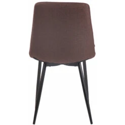 CLP Set Van 4 Eetkamerstoelen Telde Stof - Bruin -LeenBakker Winkel 1000043420 0103