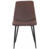 CLP Set Van 4 Eetkamerstoelen Telde Stof - Bruin -LeenBakker Winkel 1000043420