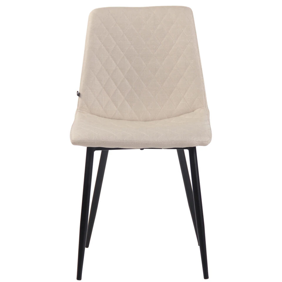 CLP Eetkamerstoel Telde Stof - Crème 4 CLP Eetkamerstoel Telde Stof - Crème - Afbeelding 2