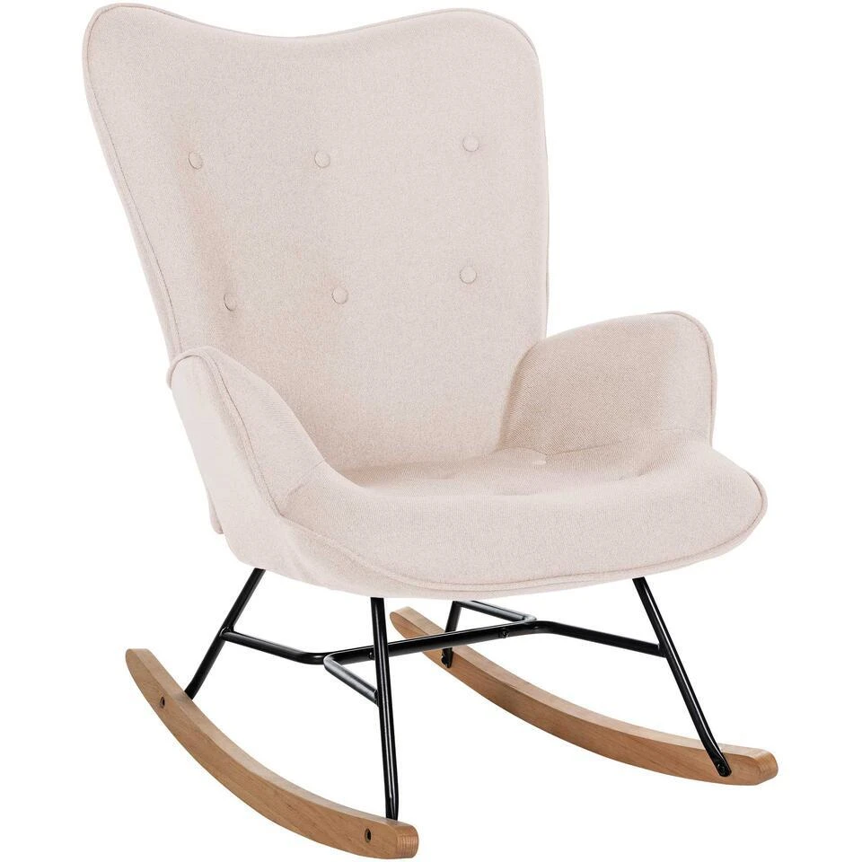 CLP Schommelstoel Sanka Stof - Creme 3 CLP Schommelstoel Sanka Stof - Creme