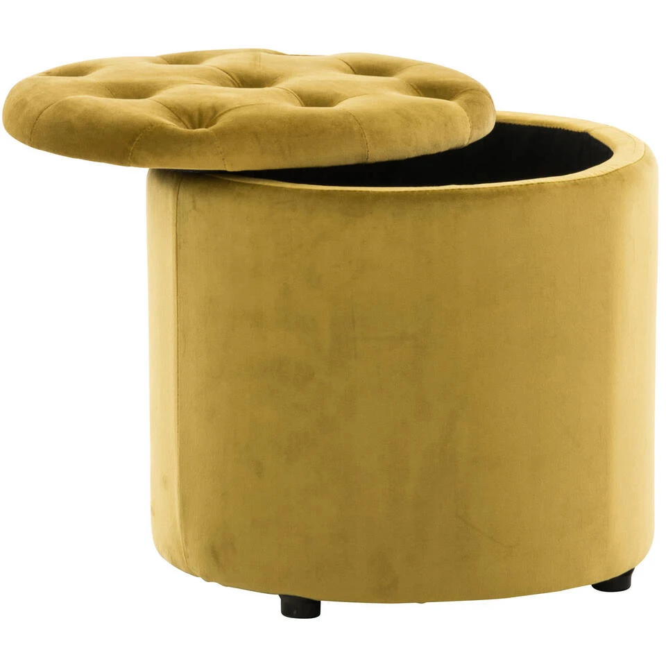 Clp Poef Pantine Geel 4 Clp Poef Pantine Geel - Afbeelding 2