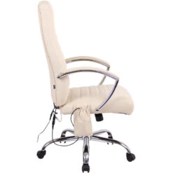 Clp Bureaustoel Valais Met Massage Functie Stof - Crème -LeenBakker Winkel 1000046399 0102