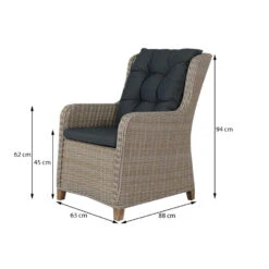 VDG Torino Dining Tuinstoel - Dessert -LeenBakker Winkel 1000048059 0101