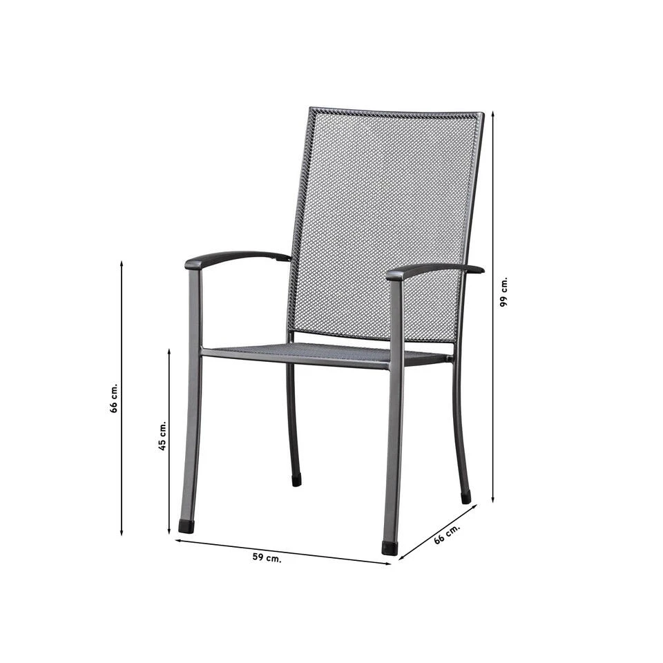 Kettler Siero Stapelstoel 4 Kettler Siero Stapelstoel - Afbeelding 2