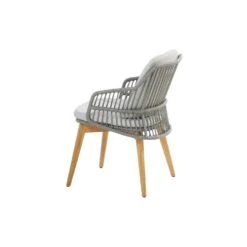 4-Seasons Sempre Tuinstoel - Teak/Silver Grey (1 St.) -LeenBakker Winkel 1000048797 0102