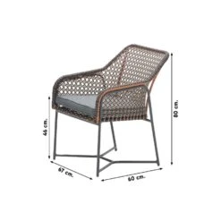 Garden Impressions Bellevue Tuinstoel - Koper/Zwart -LeenBakker Winkel 1000048811 0101