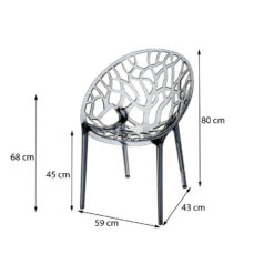 Siesta Crystal Stapelbare Stoel - Transparant 7 Siesta Crystal Stapelbare Stoel - Transparant -LeenBakker Winkel 1000048814 0101