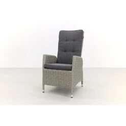 VDG Manhattan Wicker Verstelbare Tuinstoel - White Grey -LeenBakker Winkel 1000050056 0102