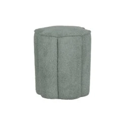 WOOOD Ollie Poef - Polyester - Aqua - 46x40x40 9 WOOOD Ollie Poef - Polyester - Aqua - 46x40x40 -LeenBakker Winkel 1000052553 0103