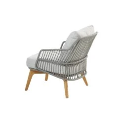 4-Seasons Sempre Loungestoel - Teak/Silver Grey (1 St.) -LeenBakker Winkel 1000052970 0102