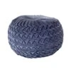 Giga Meubel Poef Rond Antraciet - 50x50x50cm - Poef Maaike -LeenBakker Winkel 1000053543