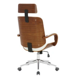 Clp Bureaustoel Dayton Walnoot Frame Wit 9 Clp Bureaustoel Dayton Walnoot Frame Wit -LeenBakker Winkel 1000054315 0103