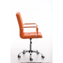 Clp Bureaustoel Deli V2 Kunstleer Oranje 8 Clp Bureaustoel Deli V2 Kunstleer Oranje -LeenBakker Winkel 1000054336 0102