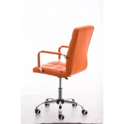 Clp Bureaustoel Deli V2 Kunstleer Oranje 9 Clp Bureaustoel Deli V2 Kunstleer Oranje -LeenBakker Winkel 1000054336 0103