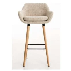 Ocazi Oslo Barkruk - Stof - Crème -LeenBakker Winkel 1000054525 0102