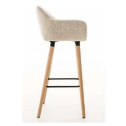 Ocazi Oslo Barkruk - Stof - Crème -LeenBakker Winkel 1000054525 0103