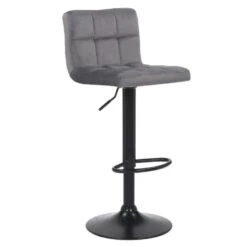 Ocazi Barkruk Helsinki – Grijs – Fluweel