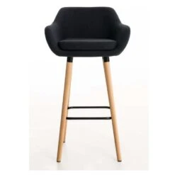 Ocazi Oslo Barkruk - Stof - Zwart -LeenBakker Winkel 1000054527 0102