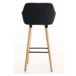 Ocazi Oslo Barkruk - Stof - Zwart -LeenBakker Winkel 1000054527 0103