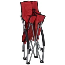 VidaXL Strandstoelen 2 St Inklapbaar Stof Rood -LeenBakker Winkel 1000056441 0105