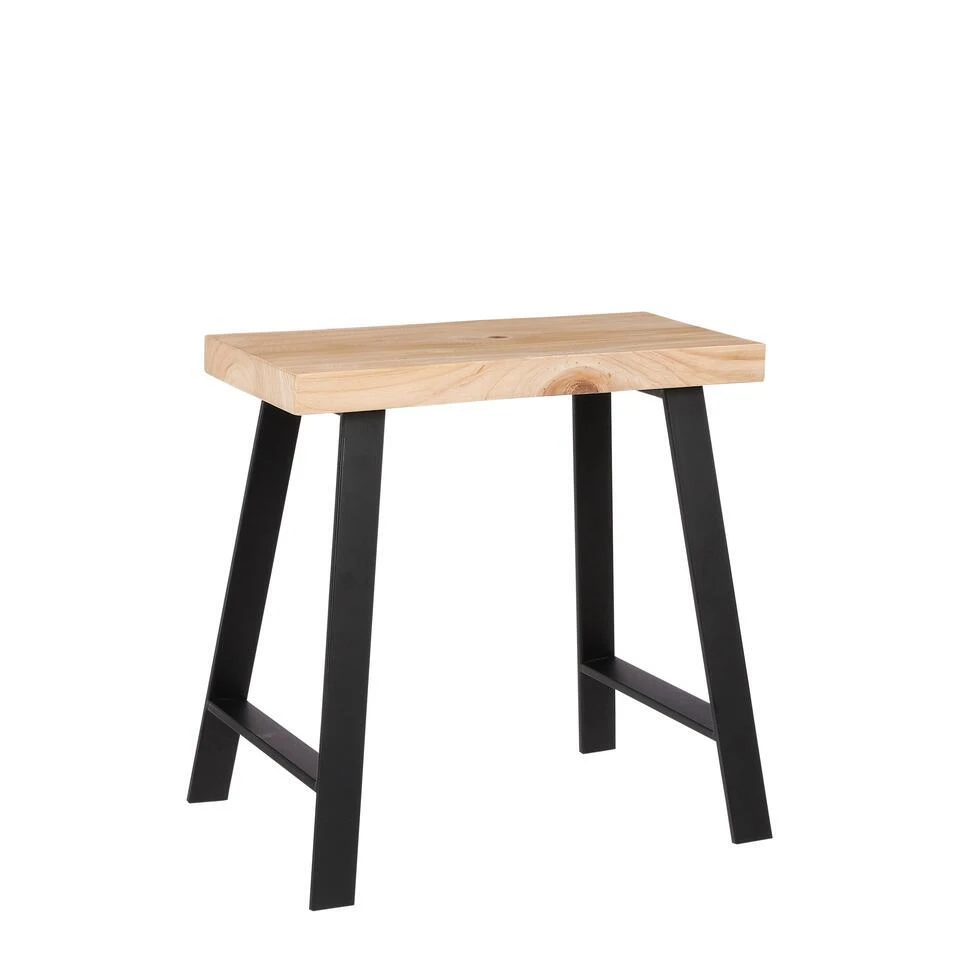 Mica Decorations Plano Kruk - L46 X B32 X H46 Cm - Lichtbruin 3 Mica Decorations Plano Kruk - L46 X B32 X H46 Cm - Lichtbruin