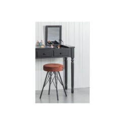 WOOOD Bella Kruk - Velvet - Brick Red - 53x33x33 -LeenBakker Winkel 1000057165 0101