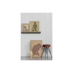 WOOOD Bella Kruk - Velvet - Brick Red - 53x33x33 -LeenBakker Winkel 1000057165 0103