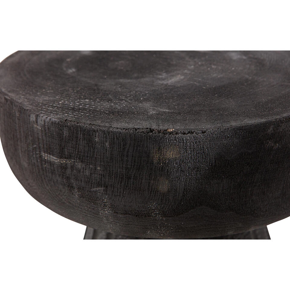 WOOOD Borre Kruk - Hout - Zwart - 40x28x28 5 WOOOD Borre Kruk - Hout - Zwart - 40x28x28 - Afbeelding 4