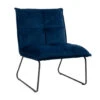 Velvet Fauteuil Maud Donkerblauw - Stof - Blauw 1 Velvet Fauteuil Maud Donkerblauw - Stof - Blauw -LeenBakker Winkel 1000058494