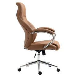 Clp Bureaustoel Wigan Leder Licht Bruin 8 Clp Bureaustoel Wigan Leder Licht Bruin -LeenBakker Winkel 1000059670 0102