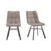 Furnihaus Eetkamerstoel Dexx - Taupe - Set Van 2 2 Furnihaus Eetkamerstoel Dexx - Taupe - Set Van 2 -LeenBakker Winkel 1000060919
