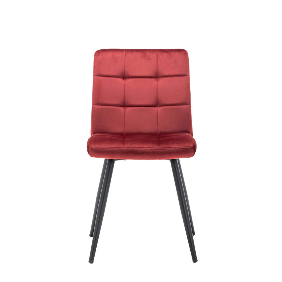 Furnihaus Eetkamerstoel Collin - Bordeaux - Set Van 2 5 Furnihaus Eetkamerstoel Collin - Bordeaux - Set Van 2 - Afbeelding 3