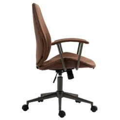 Clp Bureaustoel Nampa Kunstleder Bruin 8 Clp Bureaustoel Nampa Kunstleder Bruin -LeenBakker Winkel 1000062577 0102