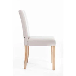 CLP Eetkamerstoel Ina Natura Frame Kunstleder Crème -LeenBakker Winkel 1000068167 0102