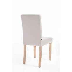 CLP Eetkamerstoel Ina Natura Frame Kunstleder Crème -LeenBakker Winkel 1000068167 0103