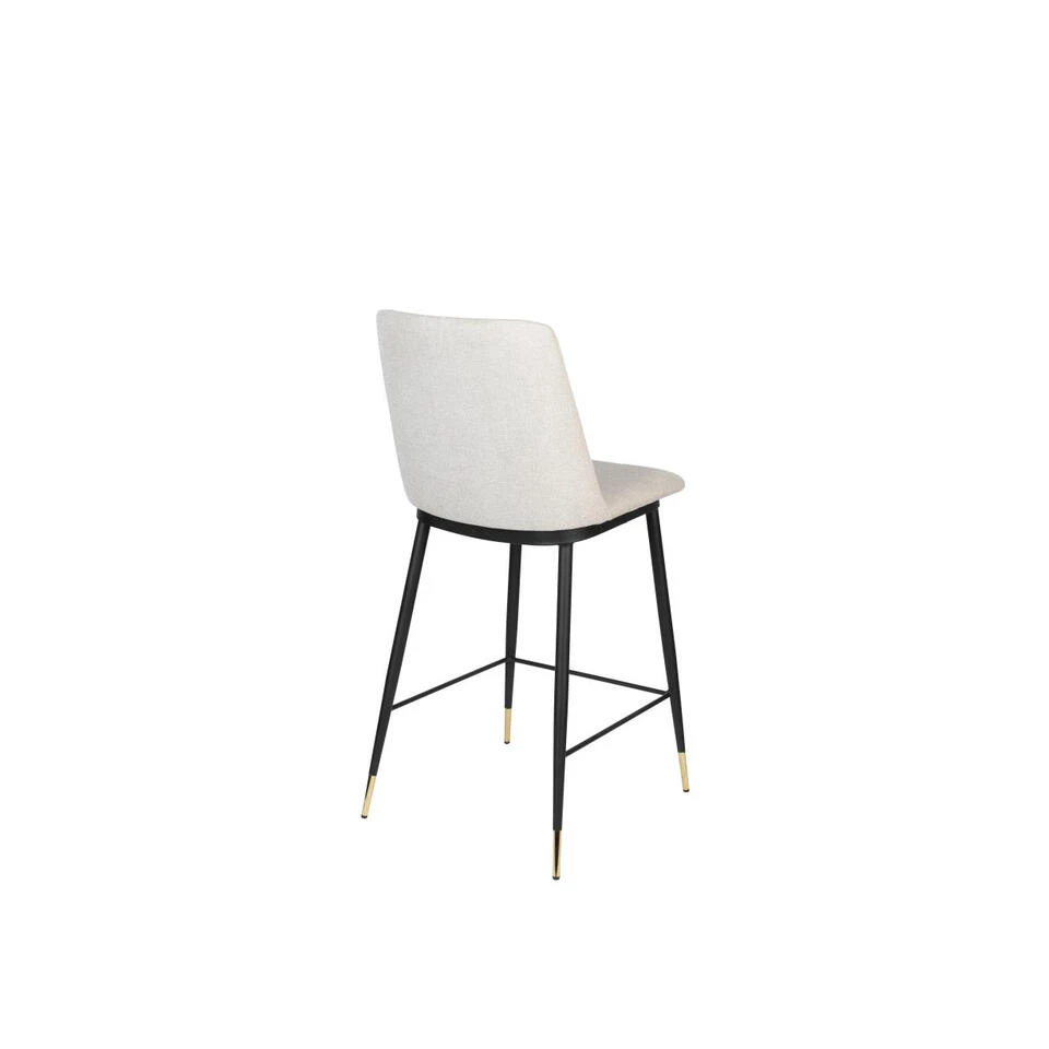 Giga Meubel Barstoel Stof Beige - Zithoogte 65cm - Stoel Lionel 6 Giga Meubel Barstoel Stof Beige - Zithoogte 65cm - Stoel Lionel - Afbeelding 4