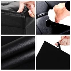 ACAZA Poef - Opvouwbaar - Zonder Poten - Eco-leder - 76 Cm - Zwart -LeenBakker Winkel 1000070628 0102