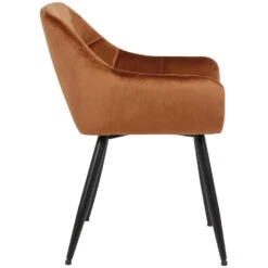 CLP Eetkamerstoel Emia Fluweel Bruin -LeenBakker Winkel 1000071115 0102