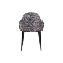 WOOOD Noortje Eetkamerstoel - Polyester - Panterprint - Set Van 2 9 WOOOD Noortje Eetkamerstoel - Polyester - Panterprint - Set Van 2 -LeenBakker Winkel 1000071463 0103