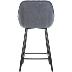 CLP Barkruk Gibson Stof Zilverkleurig -LeenBakker Winkel 1000072722 0103